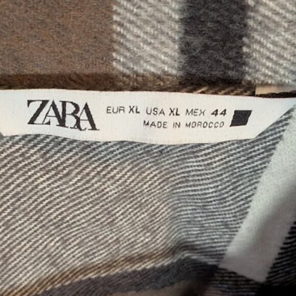 J29 ZARA Plaid Flannel Shacket (Shirt/Jacket) - Picture 5 of 7